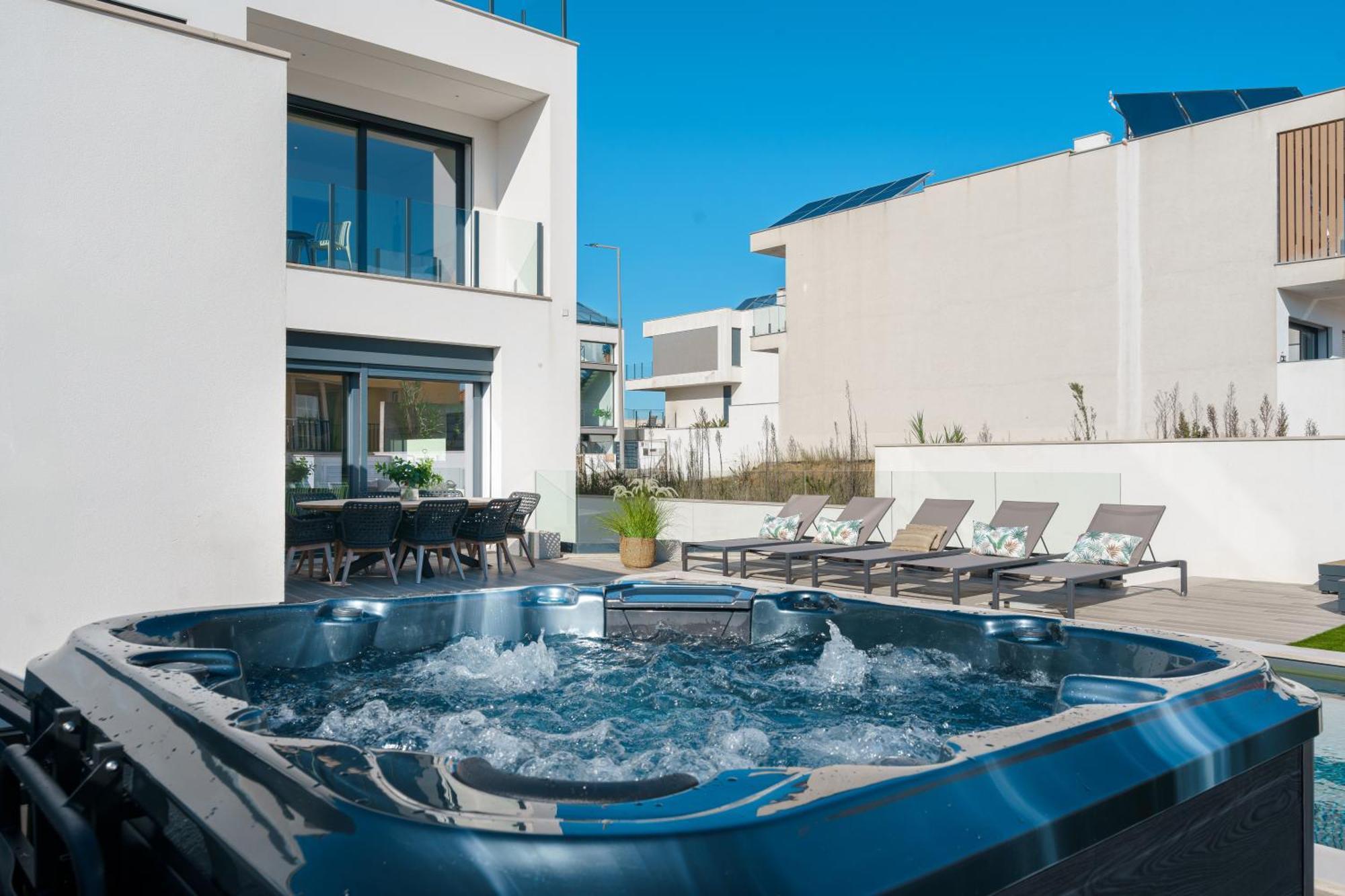 Paradise Villa, Luxury Villa Near The Beach Ribamar  外观 照片