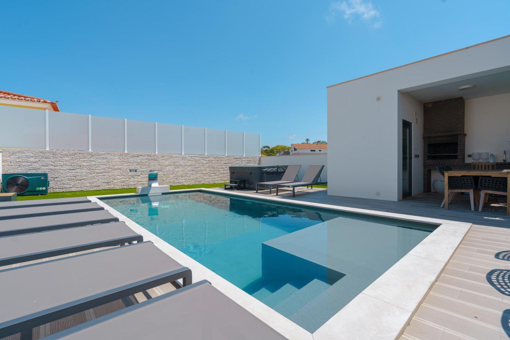 Paradise Villa, Luxury Villa Near The Beach Ribamar  外观 照片